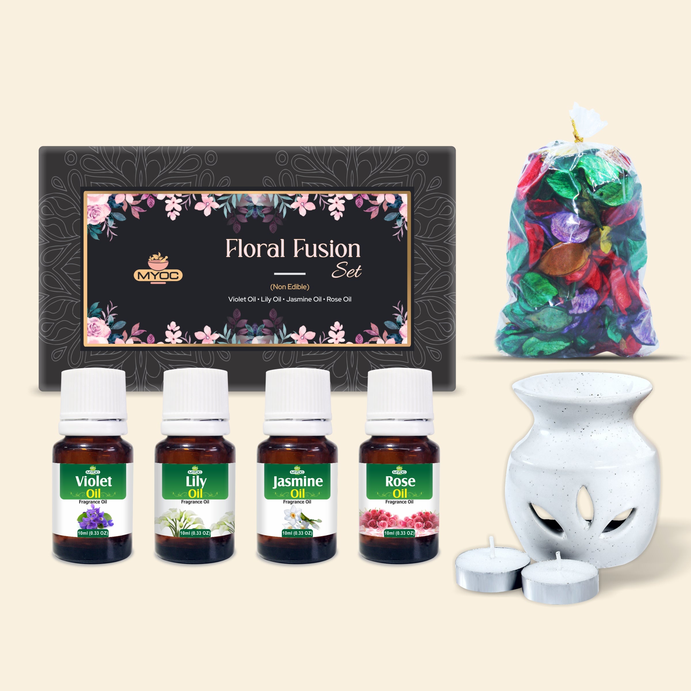 Salvia Gifts,Fragrances Oil Set,Aromatherapy Combo Floral Fusion Gift Combo Kit Salvia Gifts,Fragrances Oil Set,Aromatherapy Combo Floral Fusion Gift Combo Kit